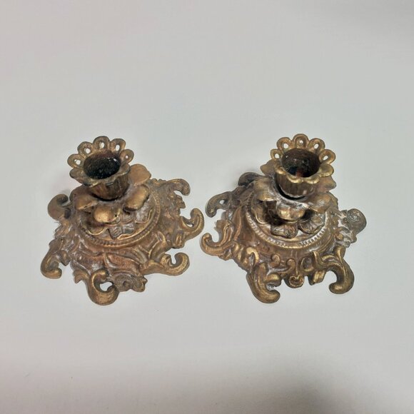 Vintage Pair of Candle Holders - Picture 4 of 13